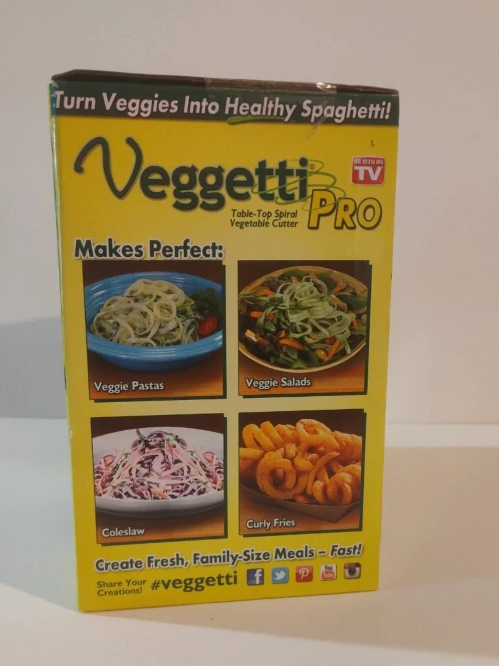 VEGGETTI PRO - Spiralizer Vegetable Slicer Blade Pasta Vegetables Veggie - NEW